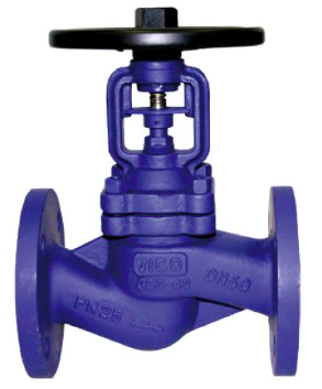 Válvula de fuelle PN16/PN25 GGG40