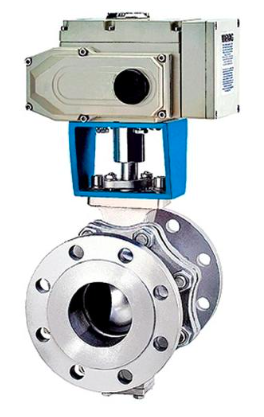 Válvula de bola Trunnion con actuador eléctrico