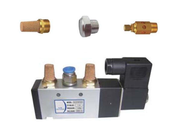 Silenciadores para electroválvulas