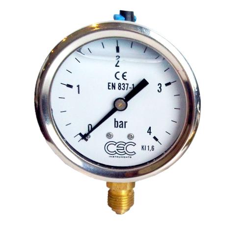 Manómetro 63mm conexión vertical